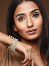 Mankairoop Traditional Thin Gold Bangles Set (pack of 12)