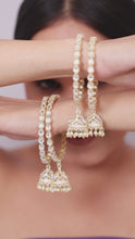 Mankairoop Gold Plated Kundan Jhumka Bangles – Traditional Bridal & Ethnic Jewelry Set